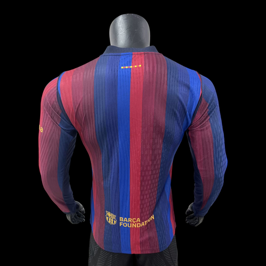 Barcelone Maillot Manches Longues Domicile 26/27 –Version Player