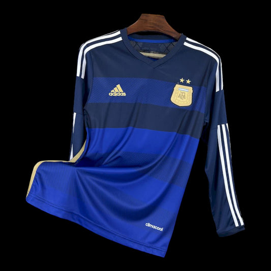 Argentina Retro Long Sleeve Away Jersey 2014