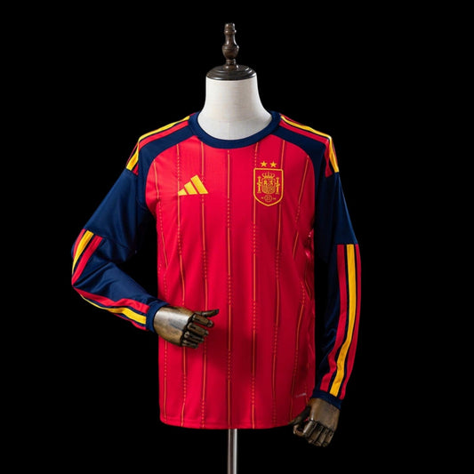 Espagne Maillot Domicile Manches Longues 2 Étoile ⭐⭐ 26/27