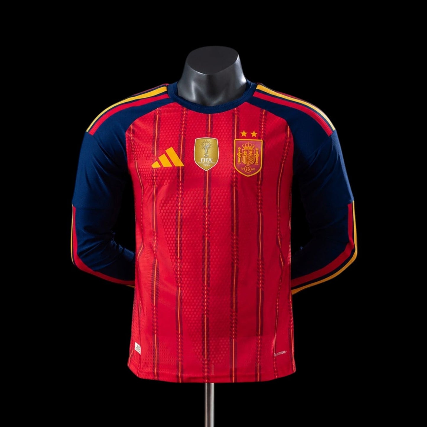 Espagne Maillot Domicile Manches Longues 2 Étoile ⭐⭐ 26/27 -Version Player