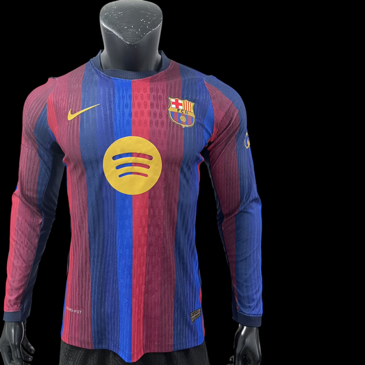 Barcelone Maillot Manches Longues Domicile 26/27 –Version Player