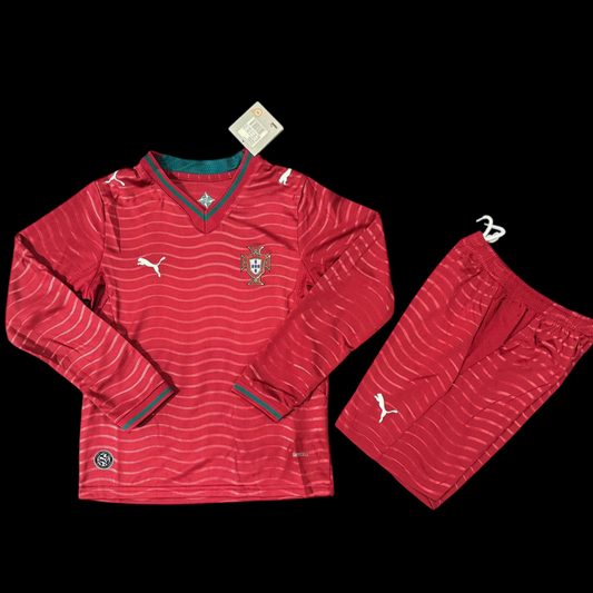 Portugal Maillot Manches Longues Domicile 26/27 –Enfant