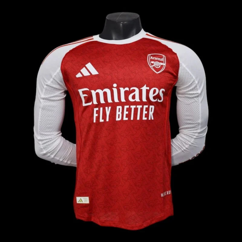 Arsenal Home Long Sleeve Shirt 25/26 - Player Version